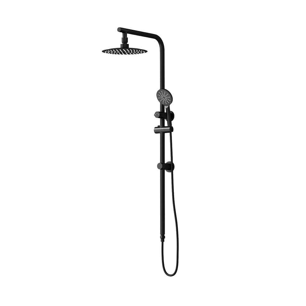 10" Rain Shower Head Set Round 3-Mode Black