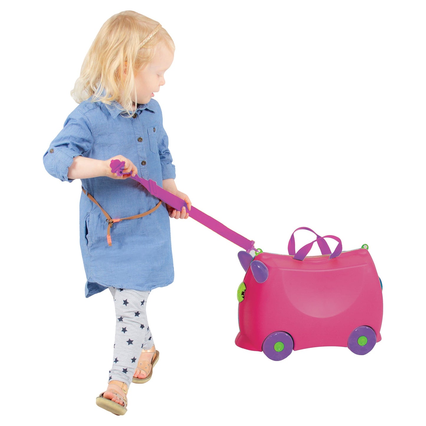Kiddicare Bon Voyage Kids Ride on Travel Bag Pink