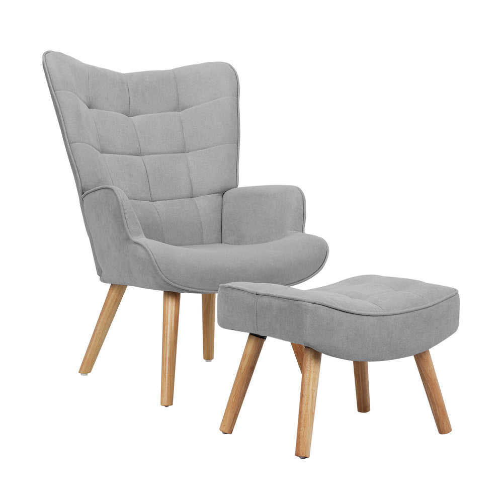 4x Armchair Lounge Chair Ottoman Sherpa Sofa White