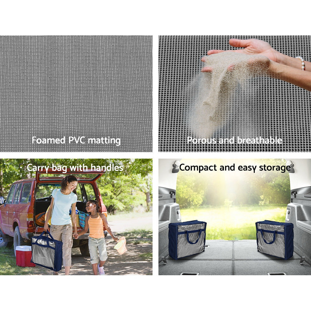 3M X 2.5M Caravan Camping Floor Matting Mesh (2Pcs)