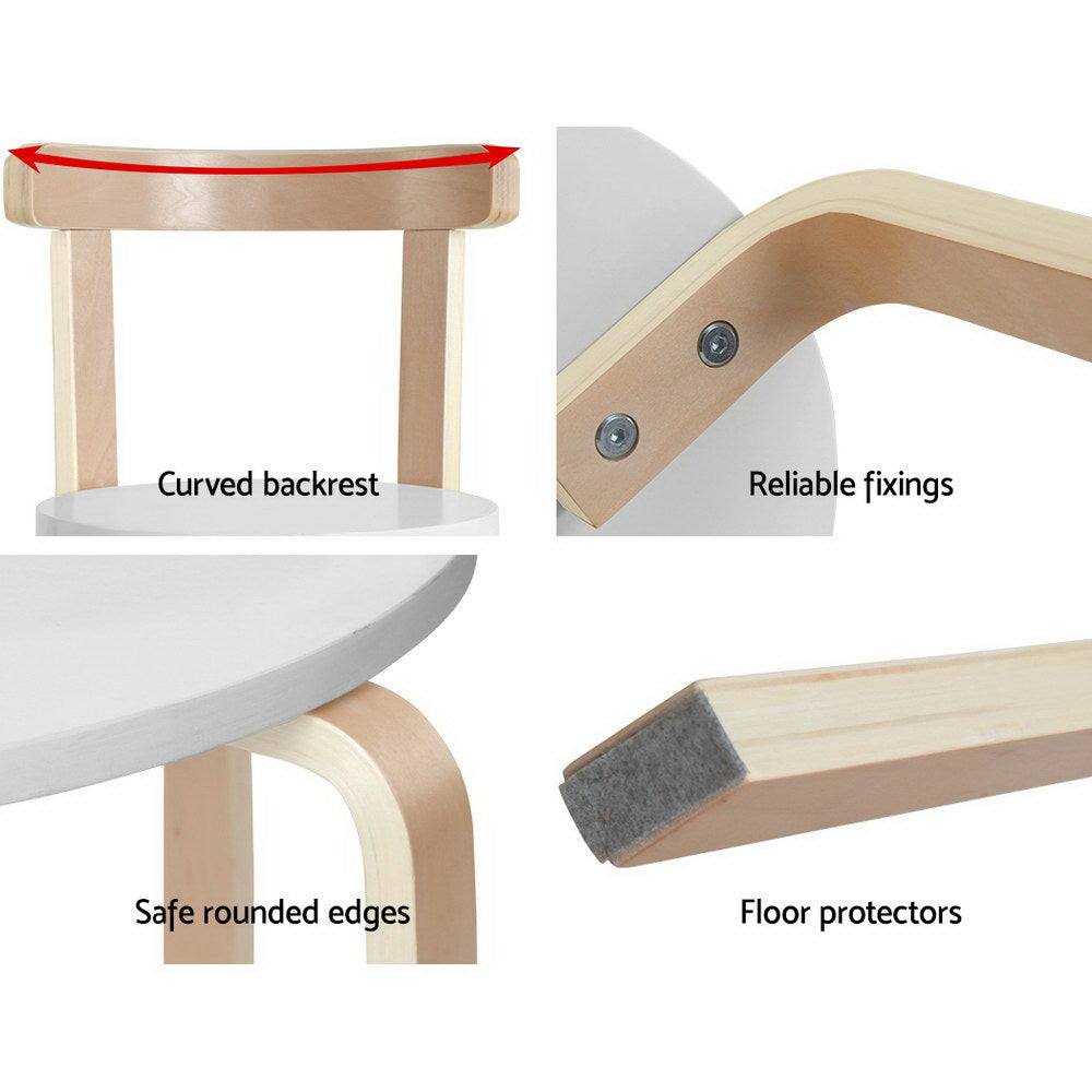 3Pcs Kids Table And Chairs Set Activity Toy Play Desk