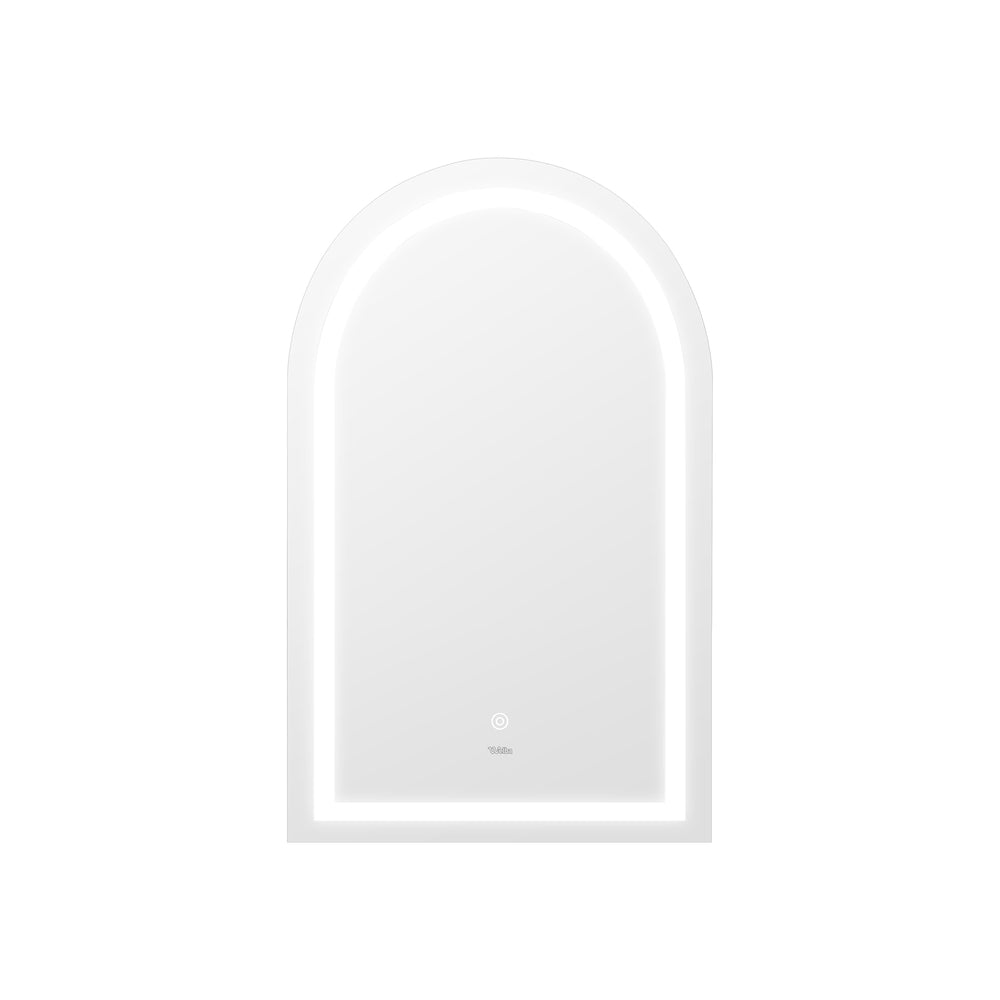 LED Arched Bathroom Mirror Anti-fog Smart 86x50cm