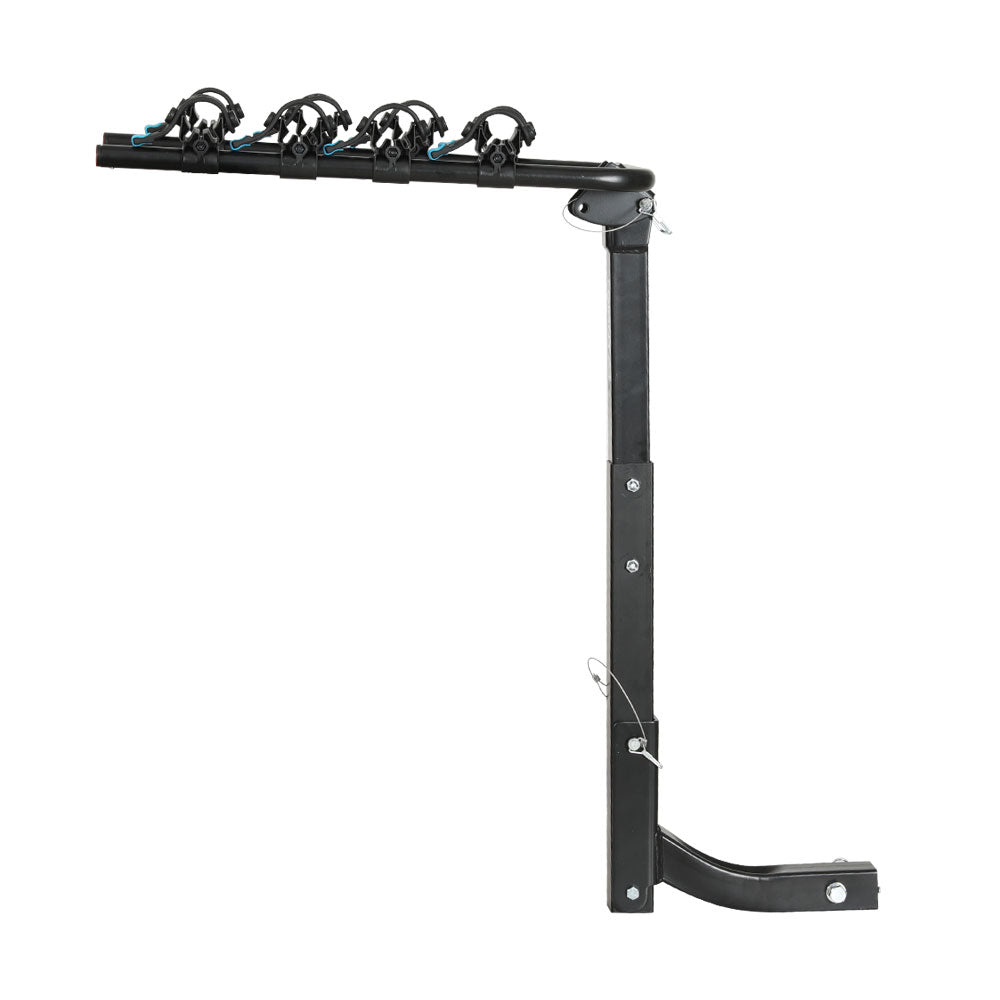 Foldable 4-Bike Rack For Car Rear Hitch Mount (2" Towbar)
