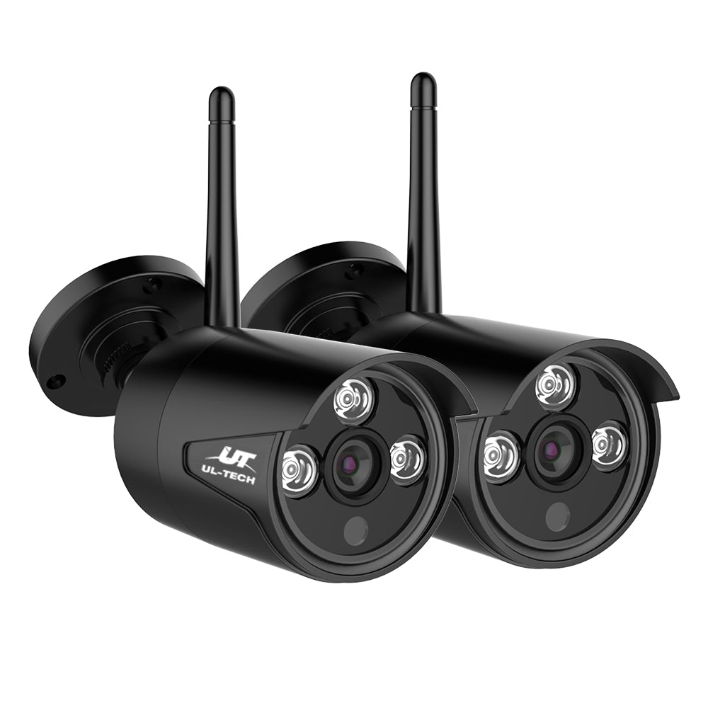 Wireless Cctv 3Mp 2 Cameras Bullet