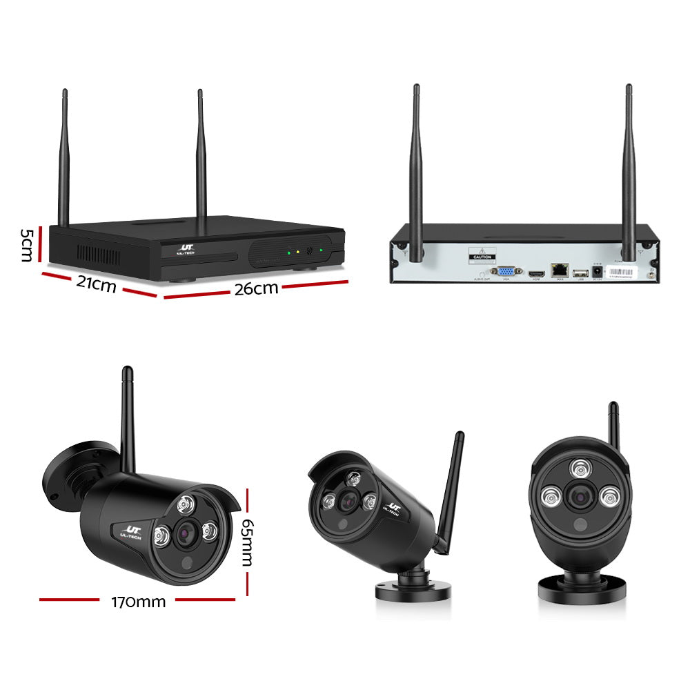 Wireless Cctv Security System 8Ch 3Mp Cameras