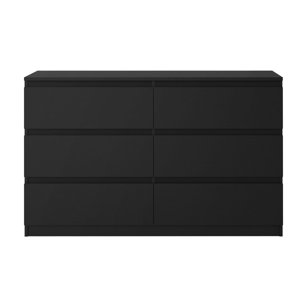 6 Chest of Drawers Lowboy Dresser Table Bedroom Black/White