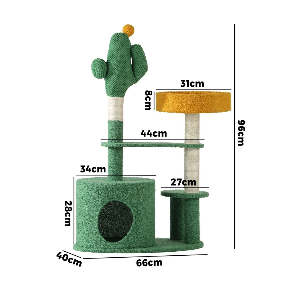Cat Tree Tower Scratching Post 96cm Furniture Scratcher Pet Condo Bed