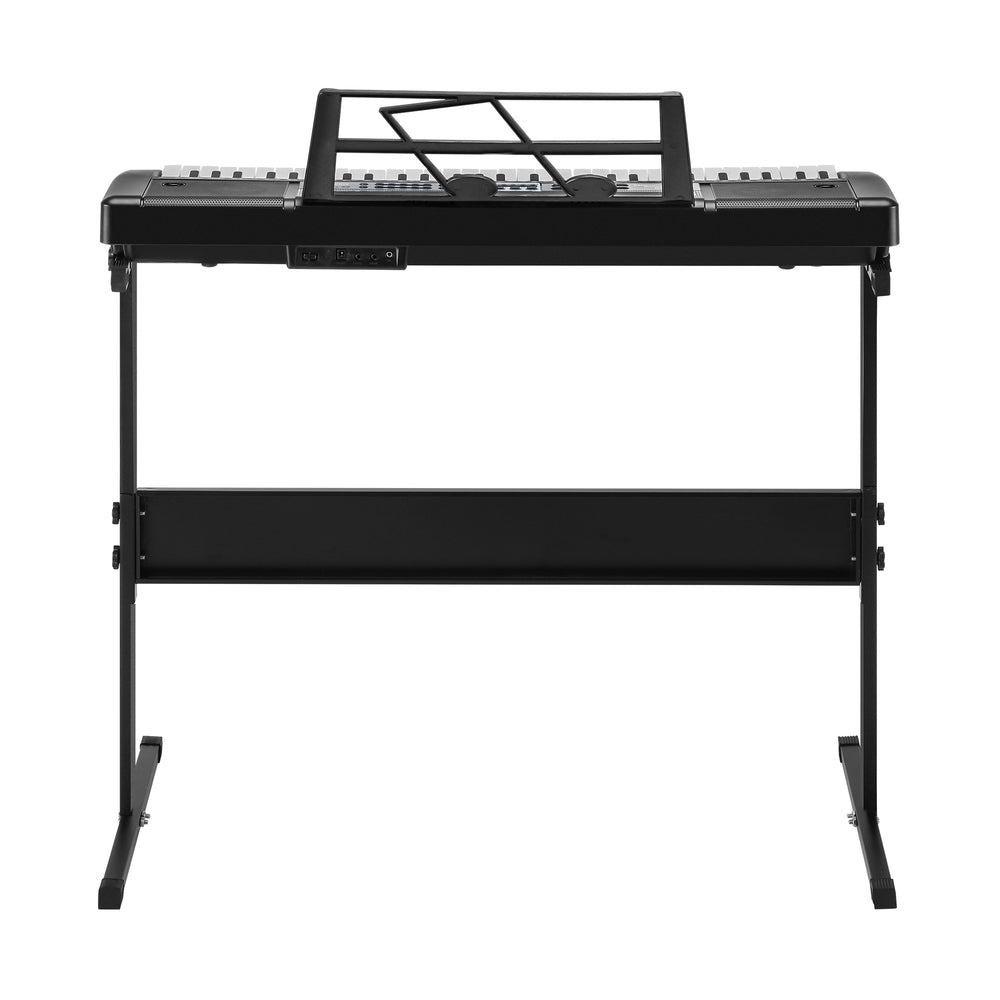 61 Keys Electronic Piano Keyboard Lighted Electric Keyboards Holder Stand