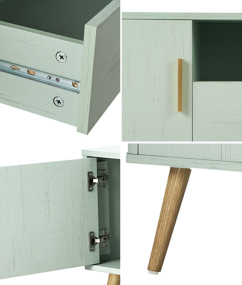TV Cabinet Entertainment Unit Stand 160cm Green