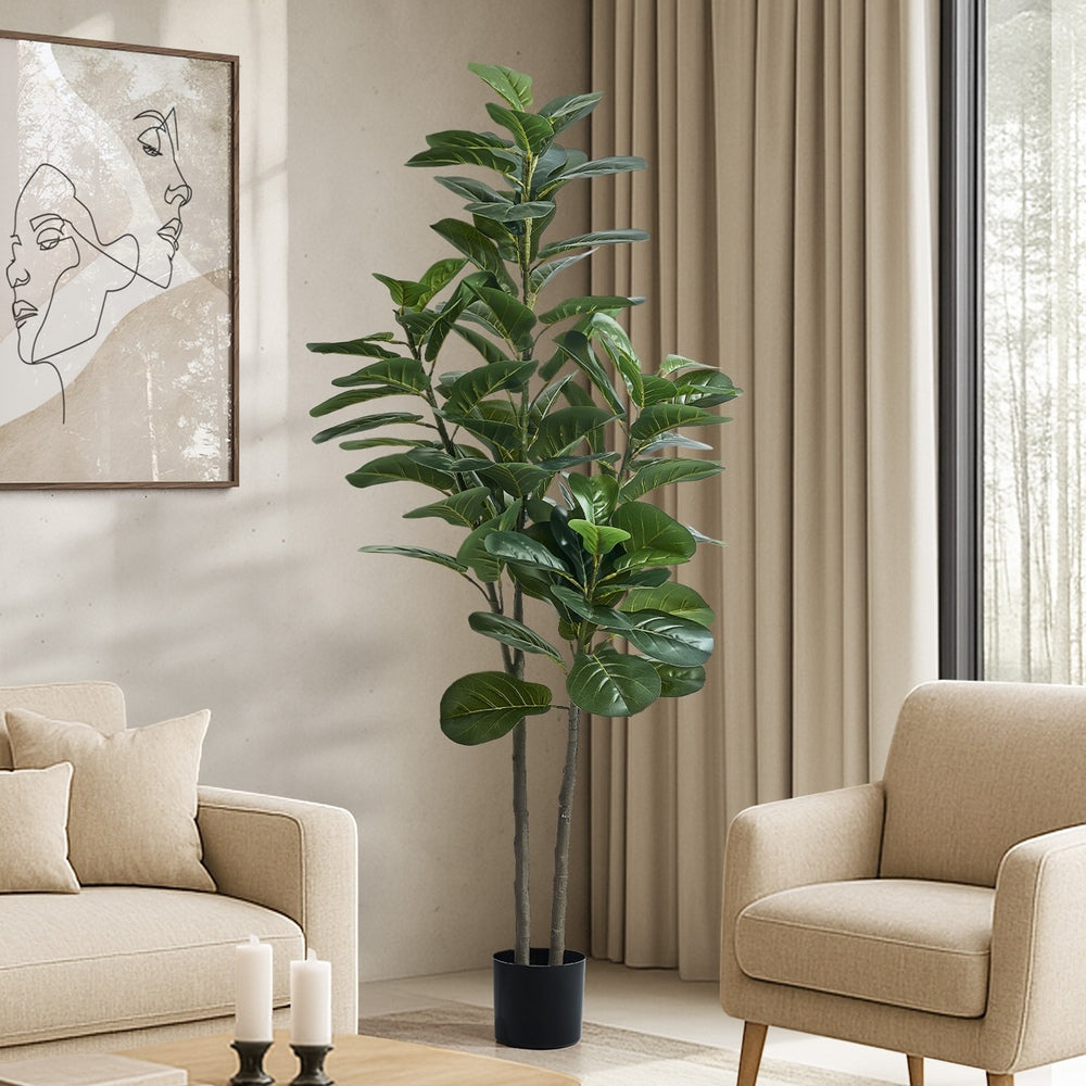 180cm & 150cm Artificial Fiddle Leaf Fig Tree Lifelike Plants