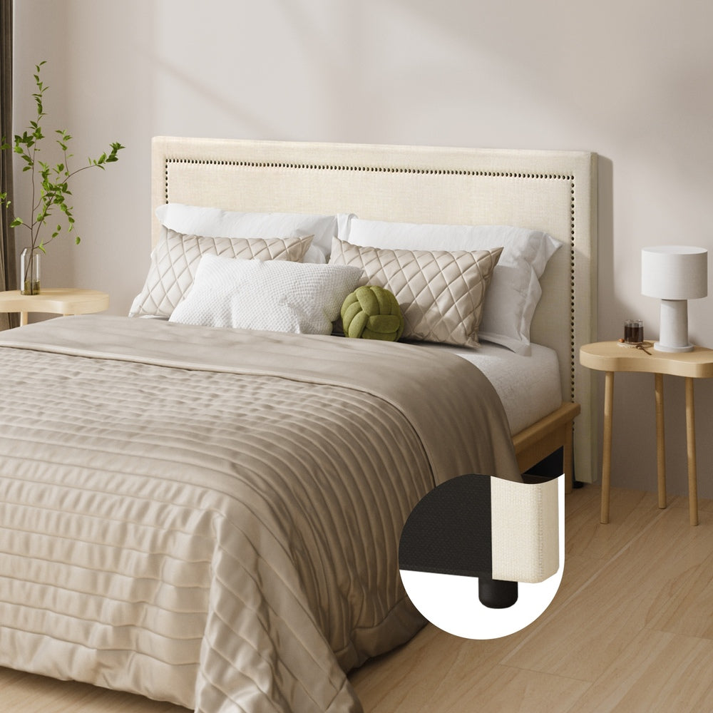 Bed Headboard Bedhead Beige