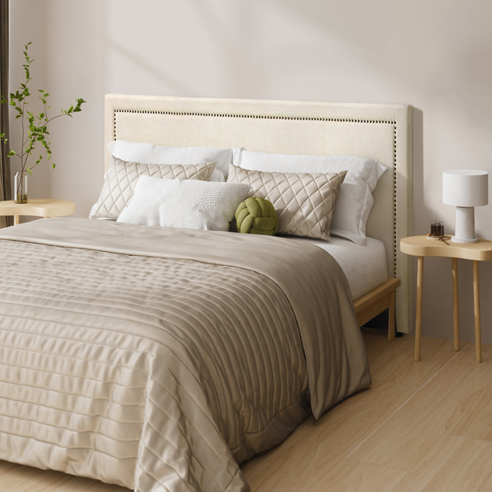 Bed Headboard Bedhead Beige