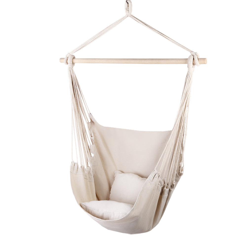 Hammock Chair Outdoor Camping Hanging Hammocks Cushion Pillow
