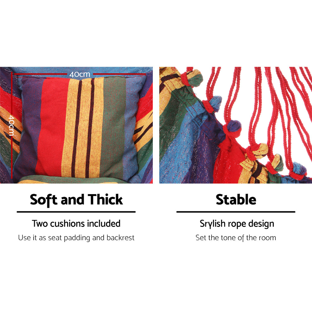 Hammock Chair Outdoor Camping Hanging Hammocks Cushion