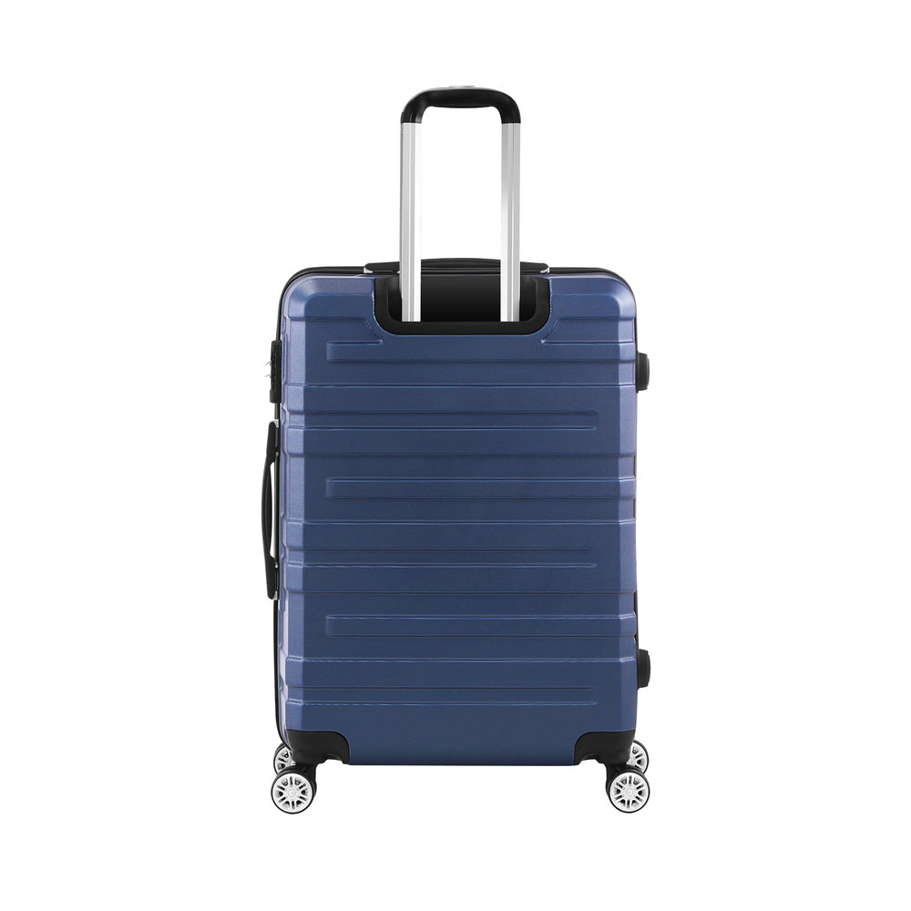 28" Luggage Suitcase Trolley Set Travel TSA Lock Storage Hard Case Navy
