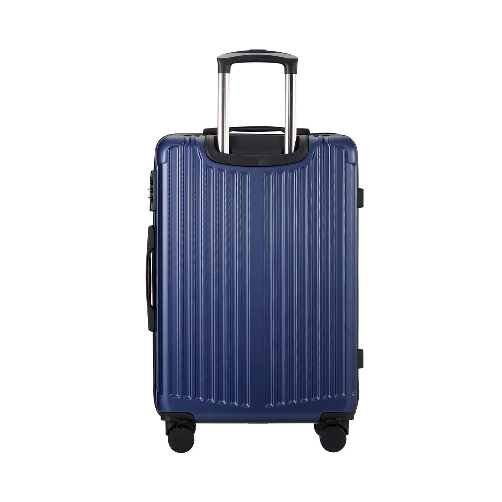 28" Luggage Set Travel TSA Lock ABS Case Black/Grey/Navy