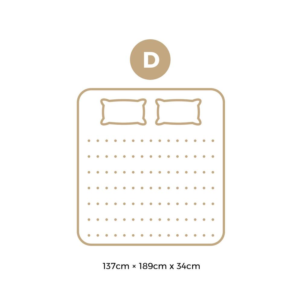 H&L Presents Mattress Cool Gel Bed Medium Firm Mattress Pocket Spring 34cm Thickness