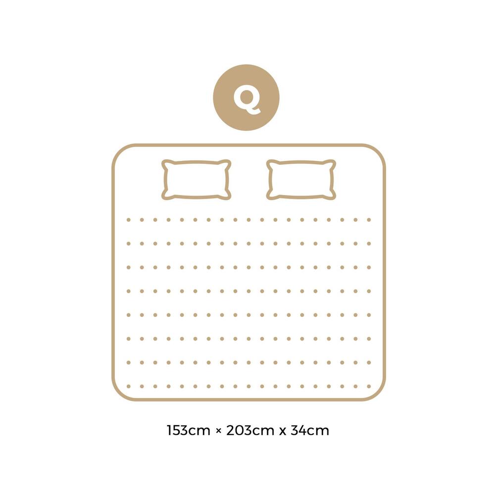 H&L Presents Mattress Cool Gel Bed Medium Firm Mattress Pocket Spring 34cm Thickness