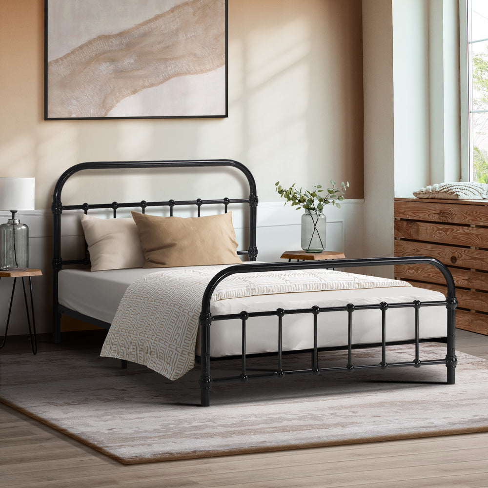 Metal Bed Frame Double Size Bed Base Platform