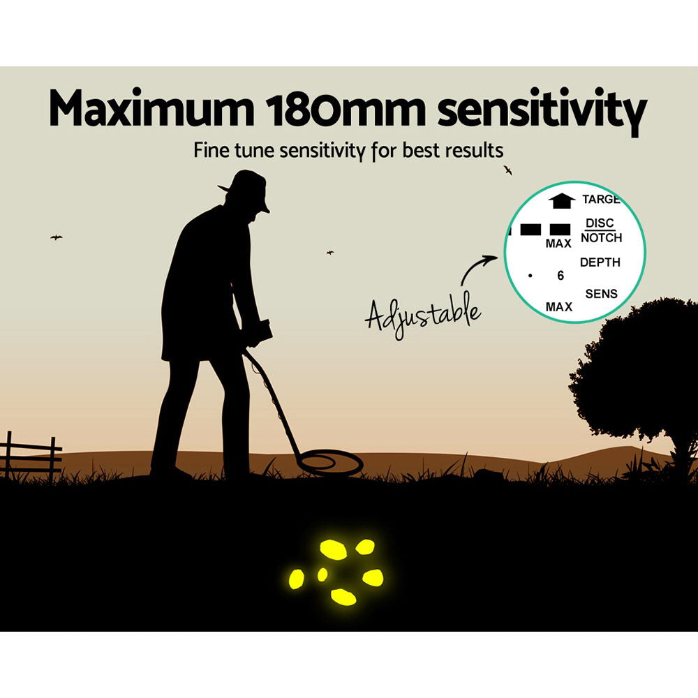 180Mm Deep Waterproof Treasure Hunter Metal Detector