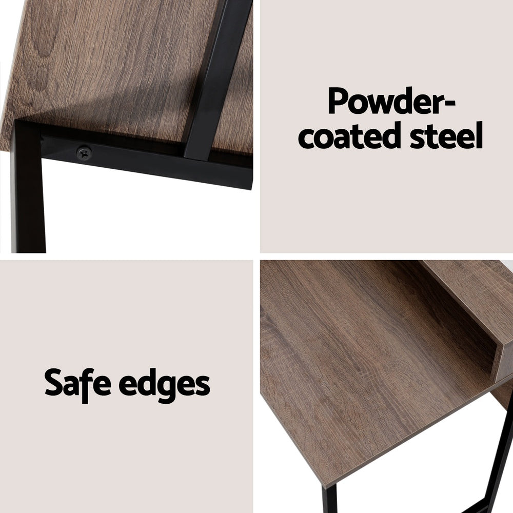 Computer Desk Shelf Oak 100Cm