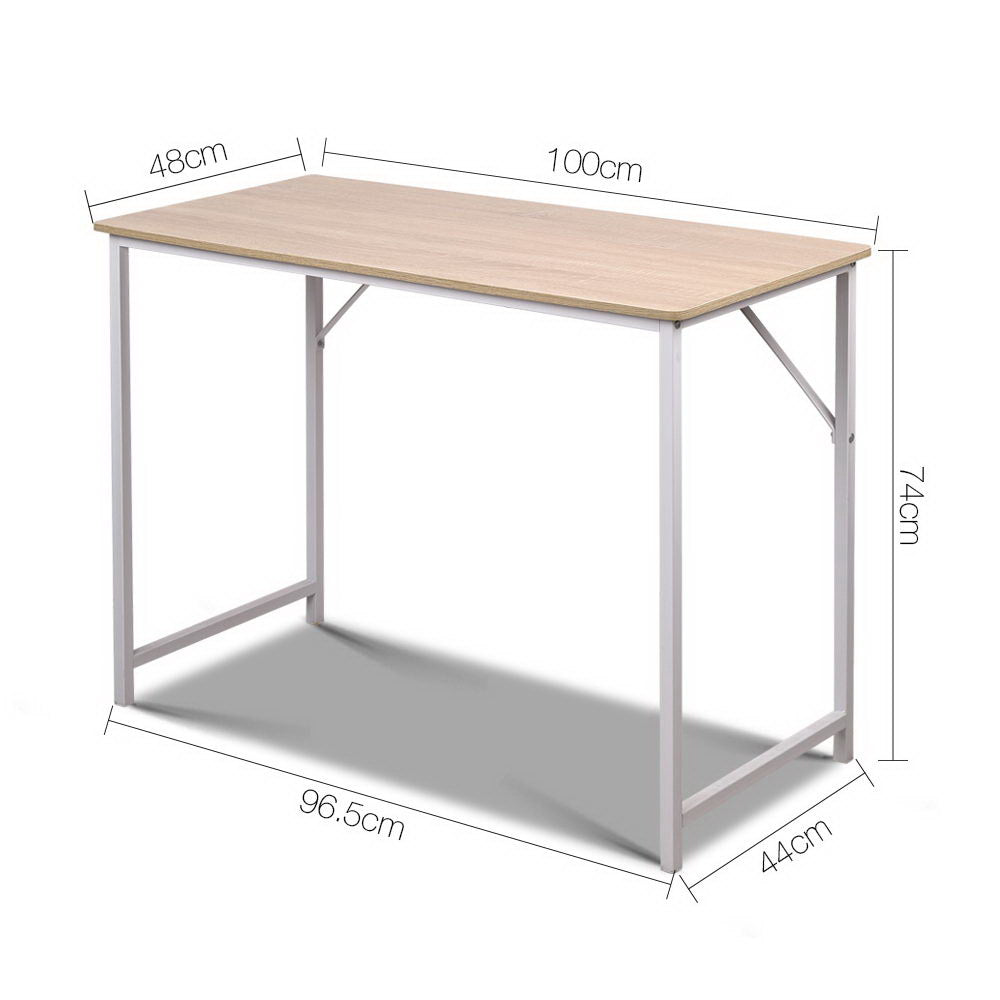 Computer Desk Oak 100Cm