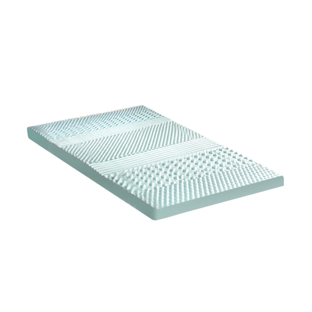 Simple Deals Memory Foam Mattress Topper Cool Gel Bed Bamboo Cover 7-Zone 8CM Double