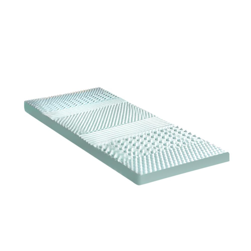 Simple Deals Memory Foam Mattress Topper Cool Gel Bed Bamboo Cover 7-Zone 8CM Single