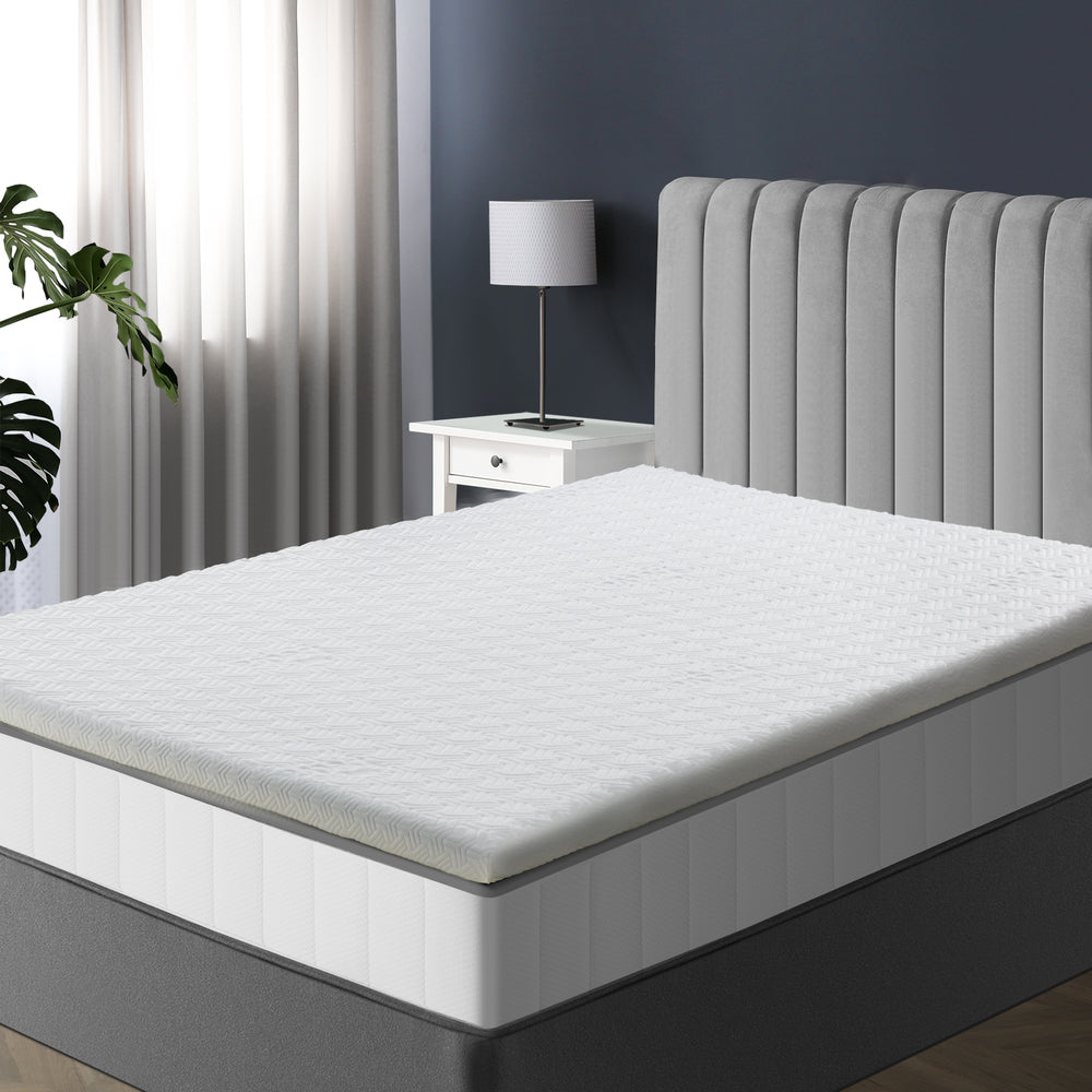 Memory Foam Mattress Topper Reversible Cool Gel 10cm