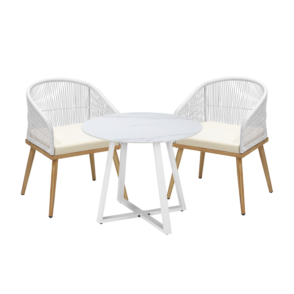 3PCS/5PCS Outdoor Dining Set Table&Chairs Bistro Set