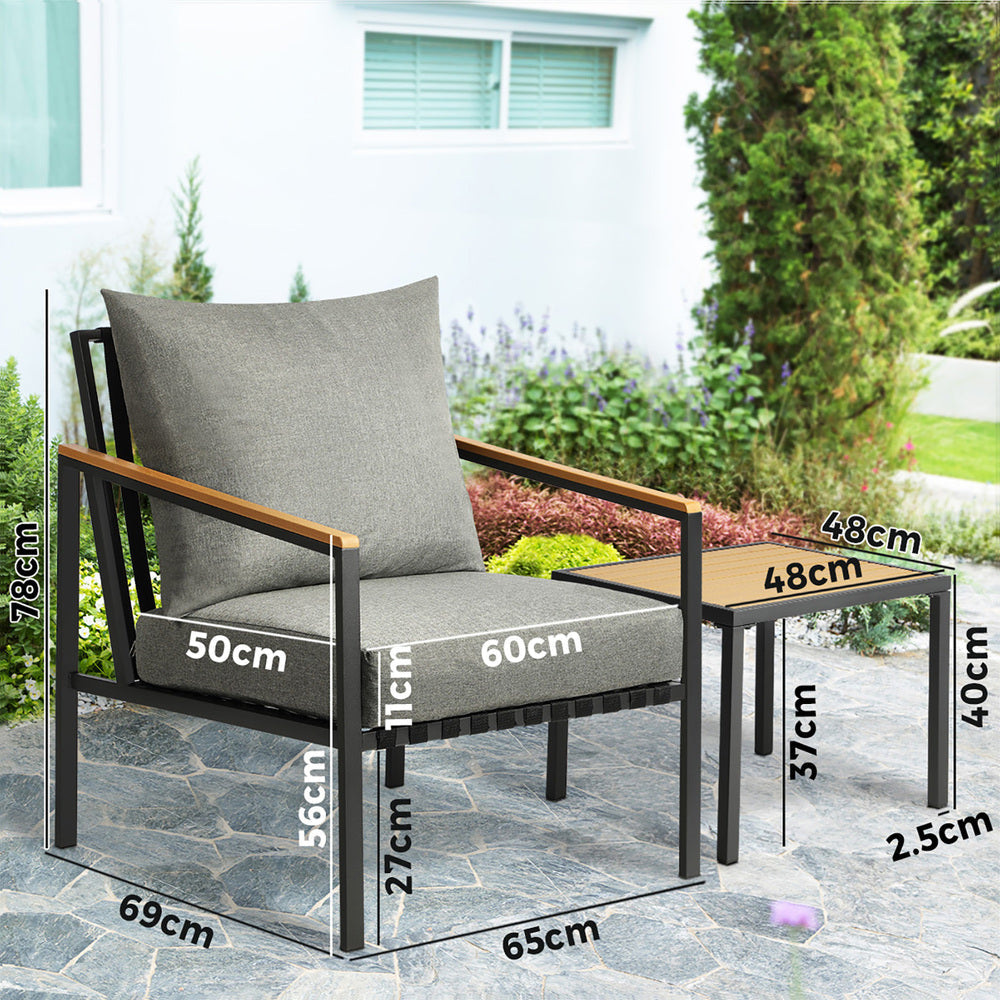 Outdoor Lounge Chairs & Table Sofa Set Dining Setting Patio Furniture
