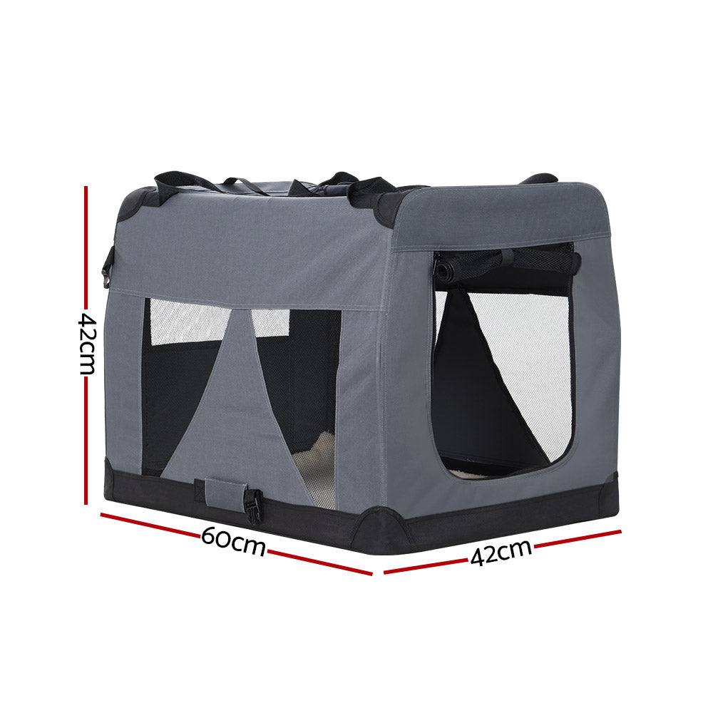 Pet Carrier Soft Crate Dog Cat Travel 60X42Cm Foldable Car M