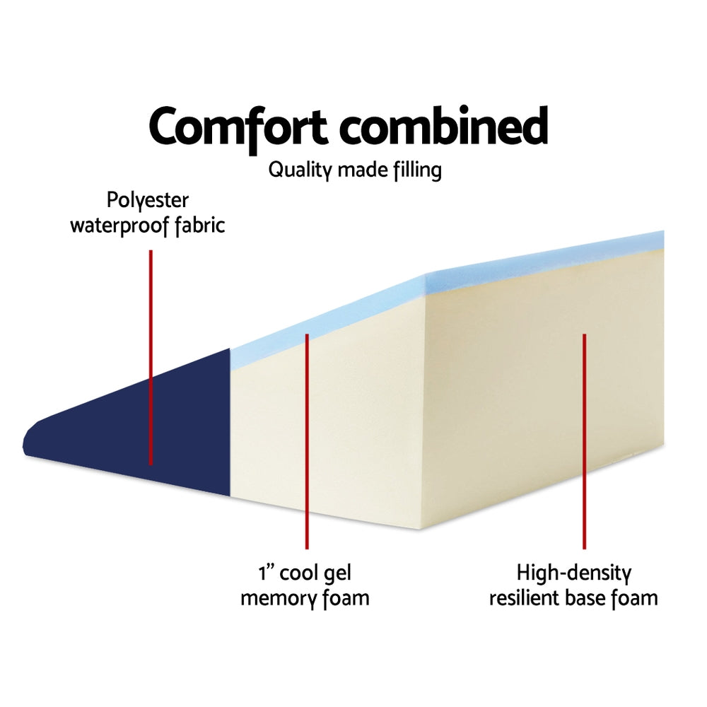 Wedge Pillow Blue Twin Pack