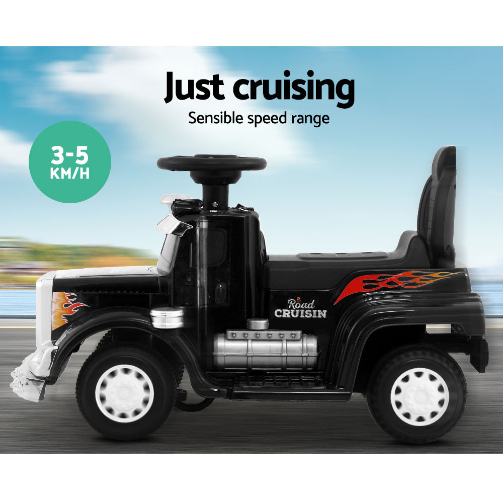 Rigo Kids Electric Ride On Car Truck Motorcycle Motorbike Toy Cars Black
