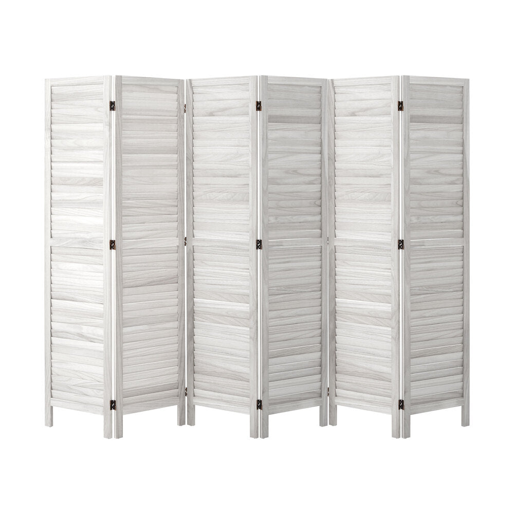 4 Panel Room Divider Timber Wooden Natural