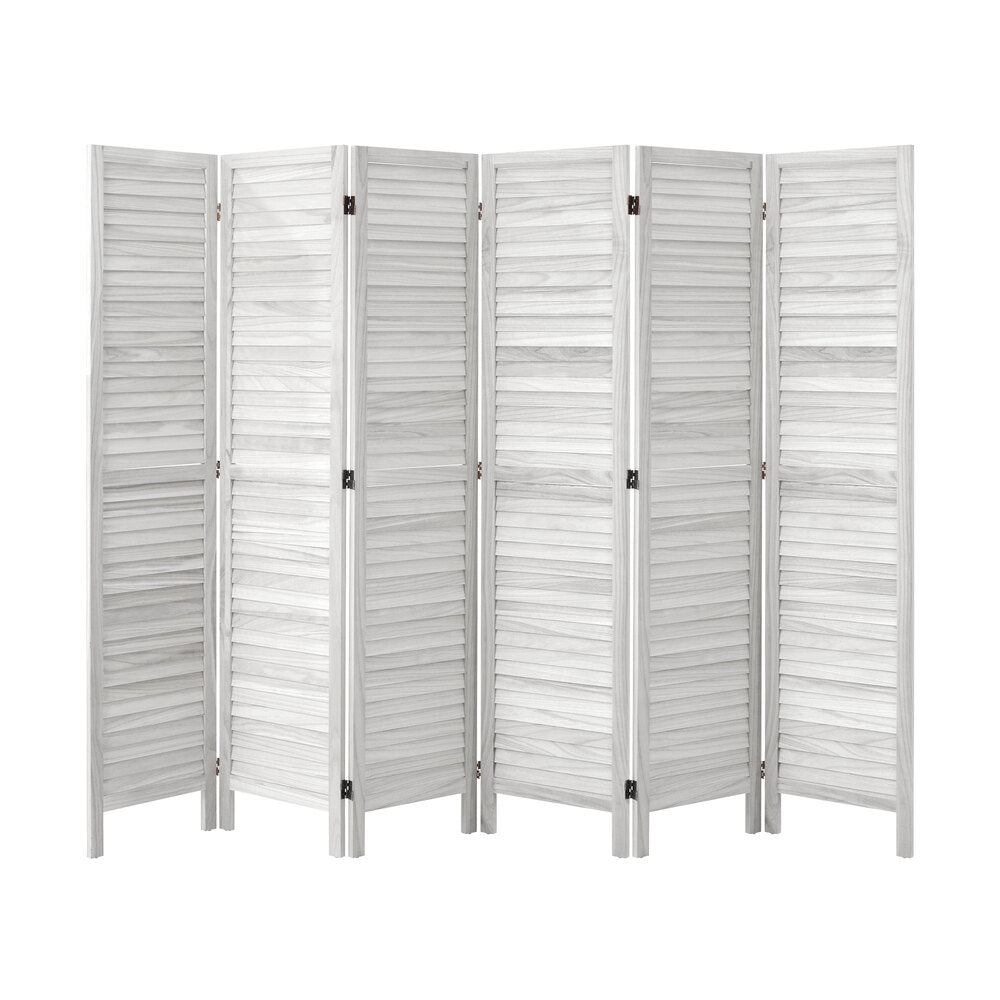 4 Panel Room Divider Timber Wooden Natural
