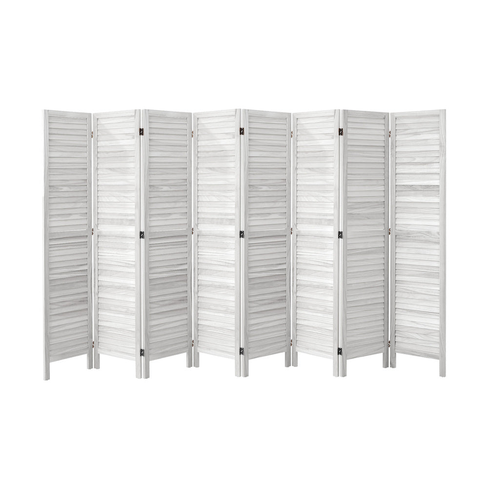 4 Panel Room Divider Timber Wooden Natural