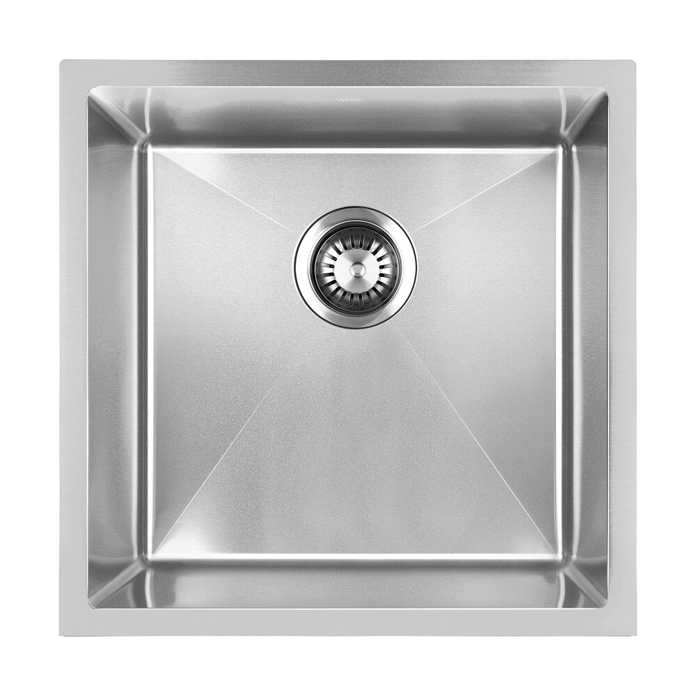 44X38CM Stainless Steel Sink Single Bowl with Waste Black