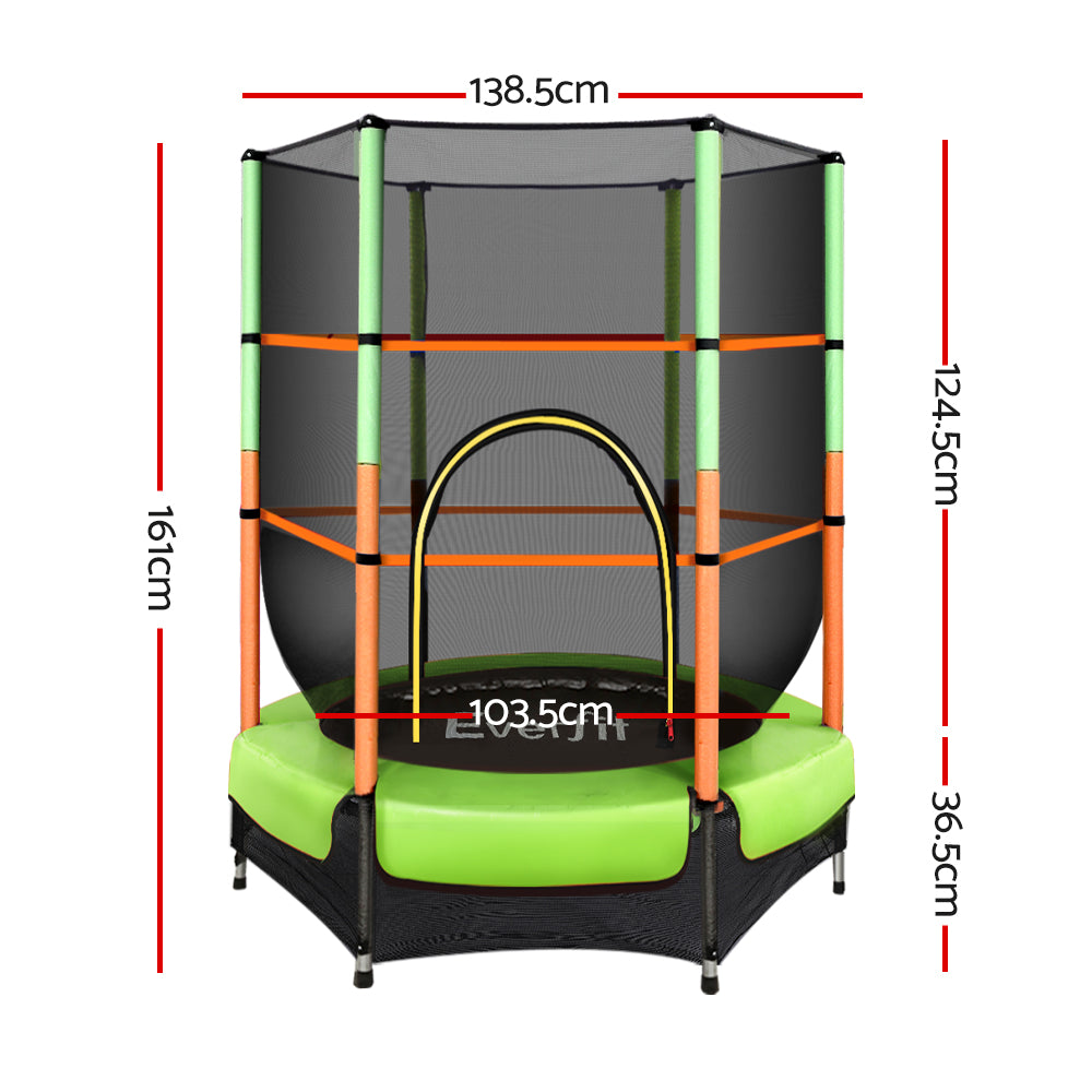 Trampoline for Kids Enclosure Safety Net Rebounder Gift Green