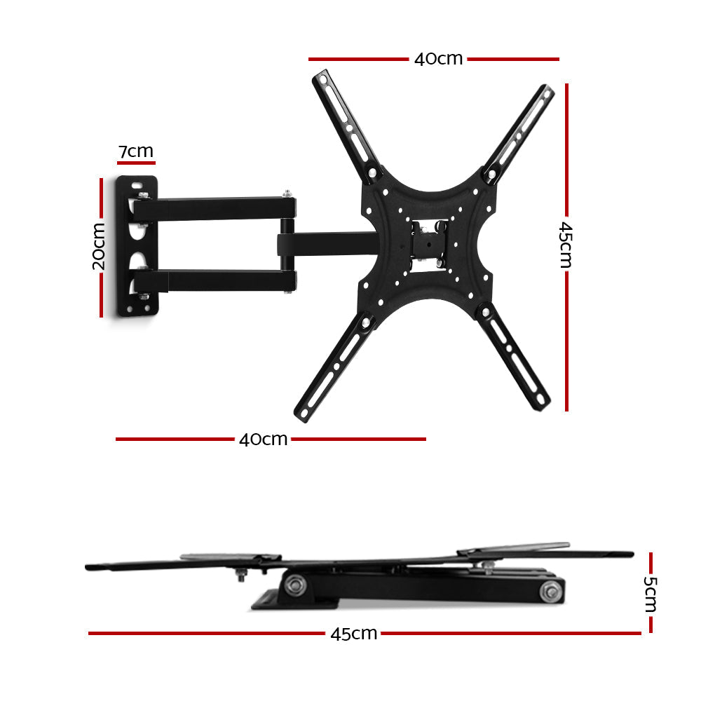 Full Motion Tv Wall Mount Bracket (24"-50") Strong Arms