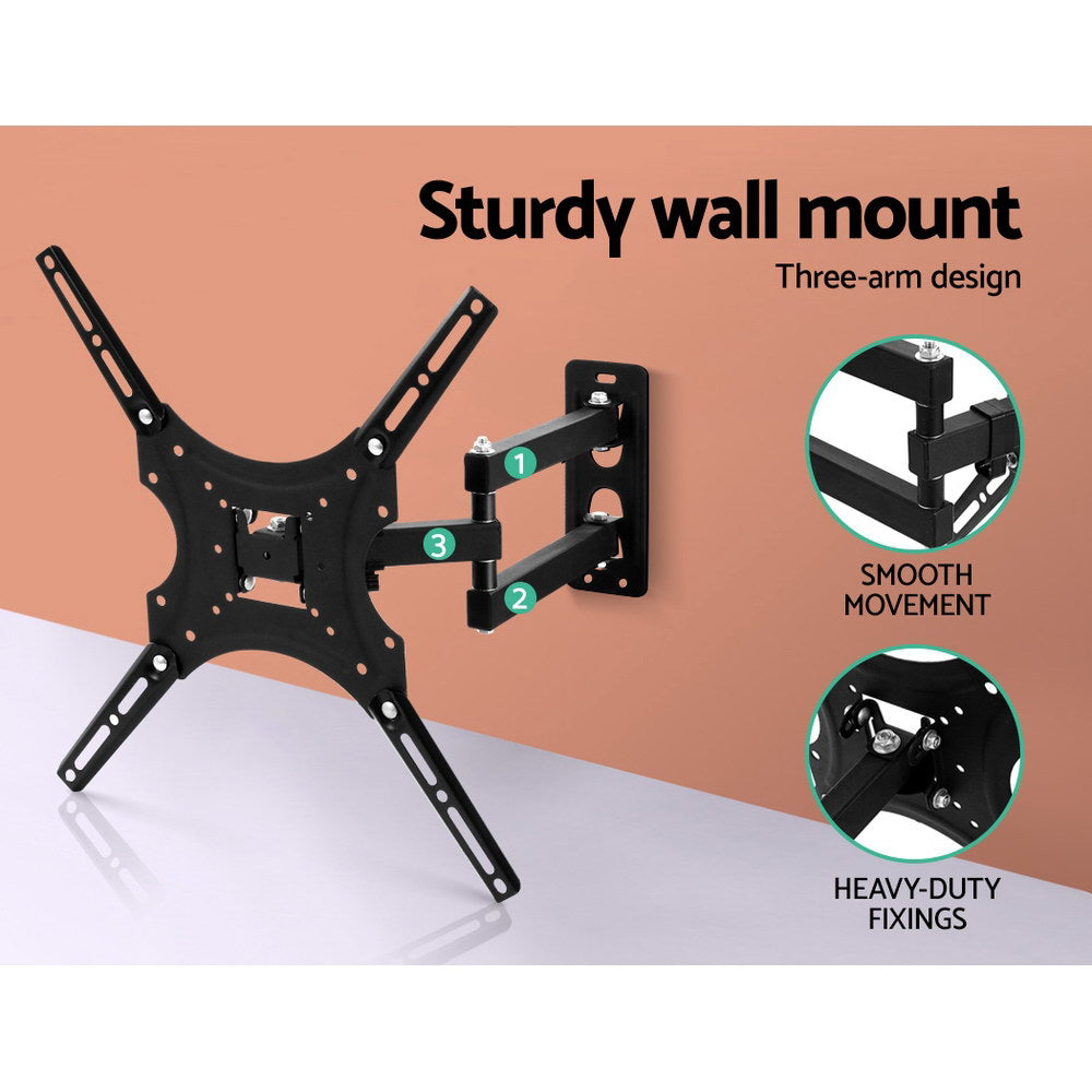 Full Motion Tv Wall Mount Bracket (24"-50") Strong Arms