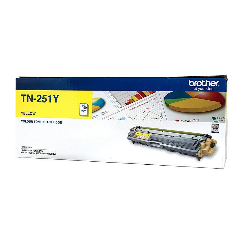 Tn-251Y Colour Laser Toner - Yellow, 1,400 Pages