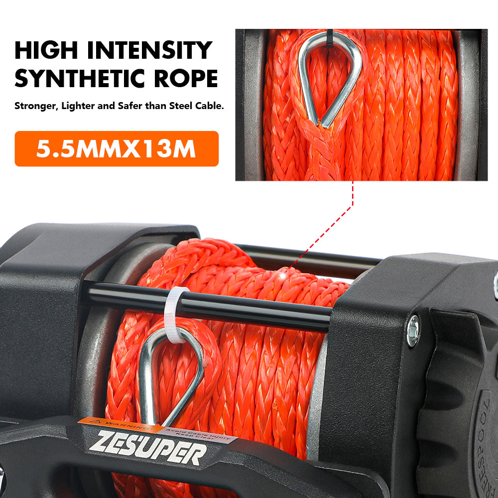 4500Lb Electric Winch 12V Wireless Portable Atv Utv Boat Trailer