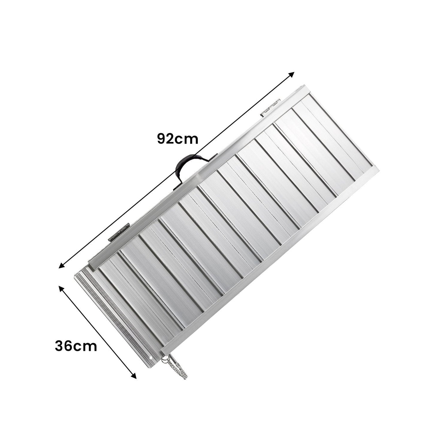 Aluminium Foldable Wheelchair Ramp With Handle - 3ft