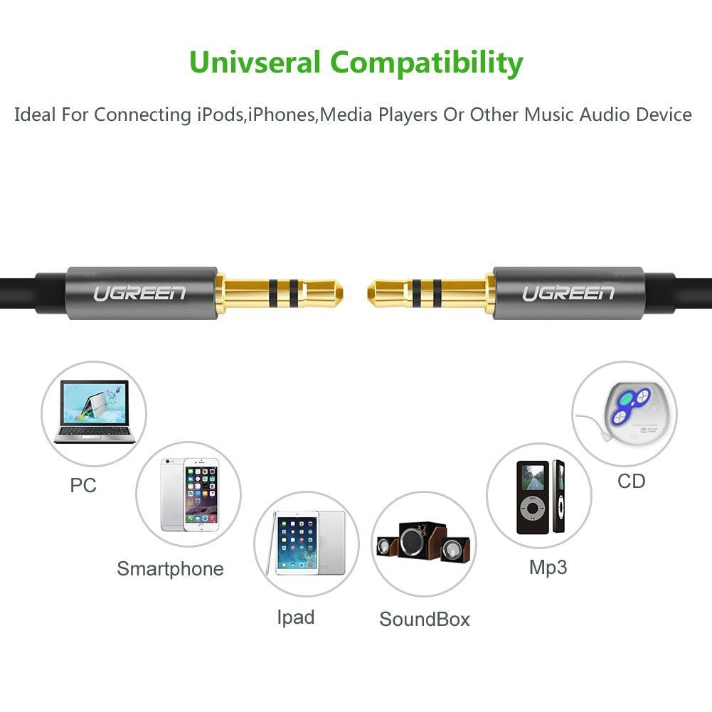 3.5Mm Male To 3.5Mm Male Audio Cable 1M (10733)