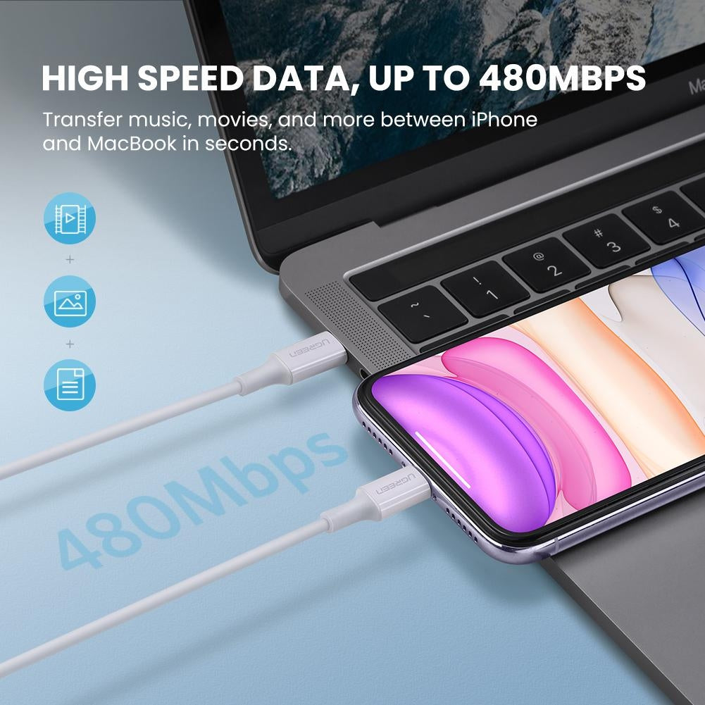 60749 Mfi Usb-C To Iphone 8-Pin Charging Cable 2M