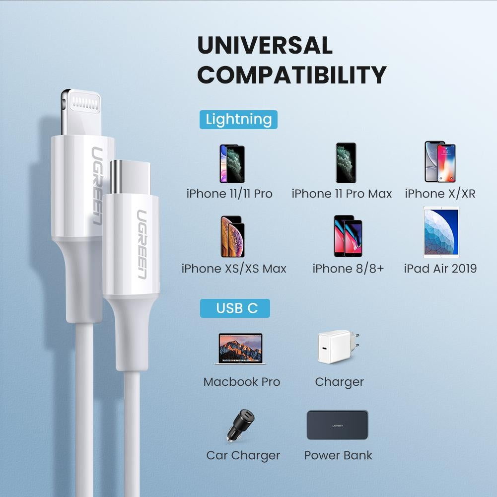 60749 Mfi Usb-C To Iphone 8-Pin Charging Cable 2M