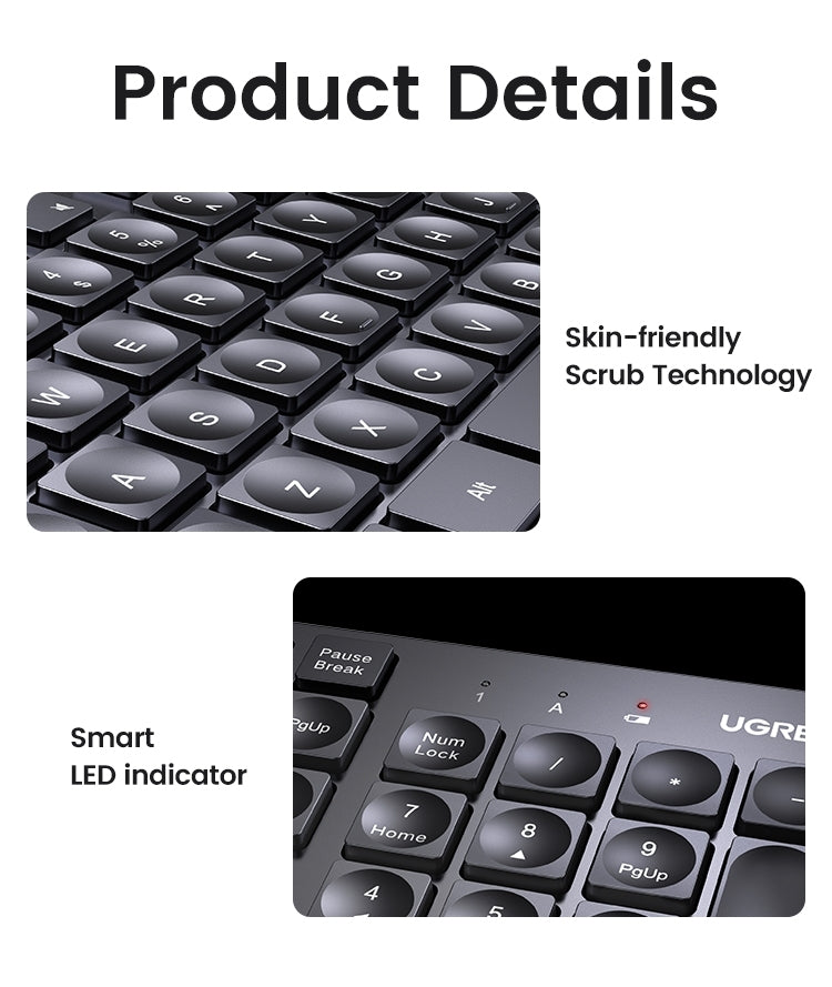 104-Key Layout 2.4G Wireless Keyboard