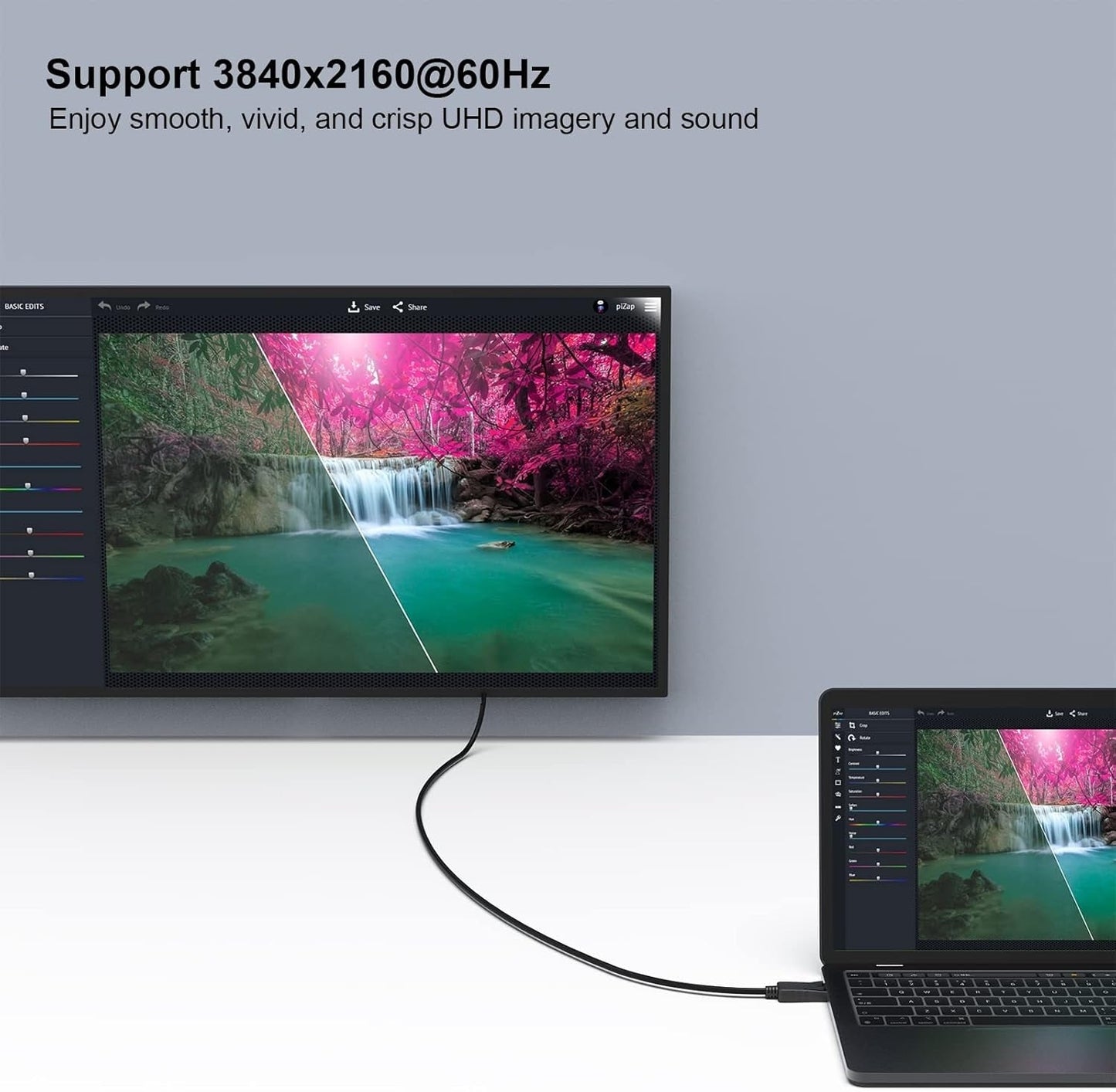 DisplayPort to DisplayPort 8K @ 60Hz Cable 1.8m