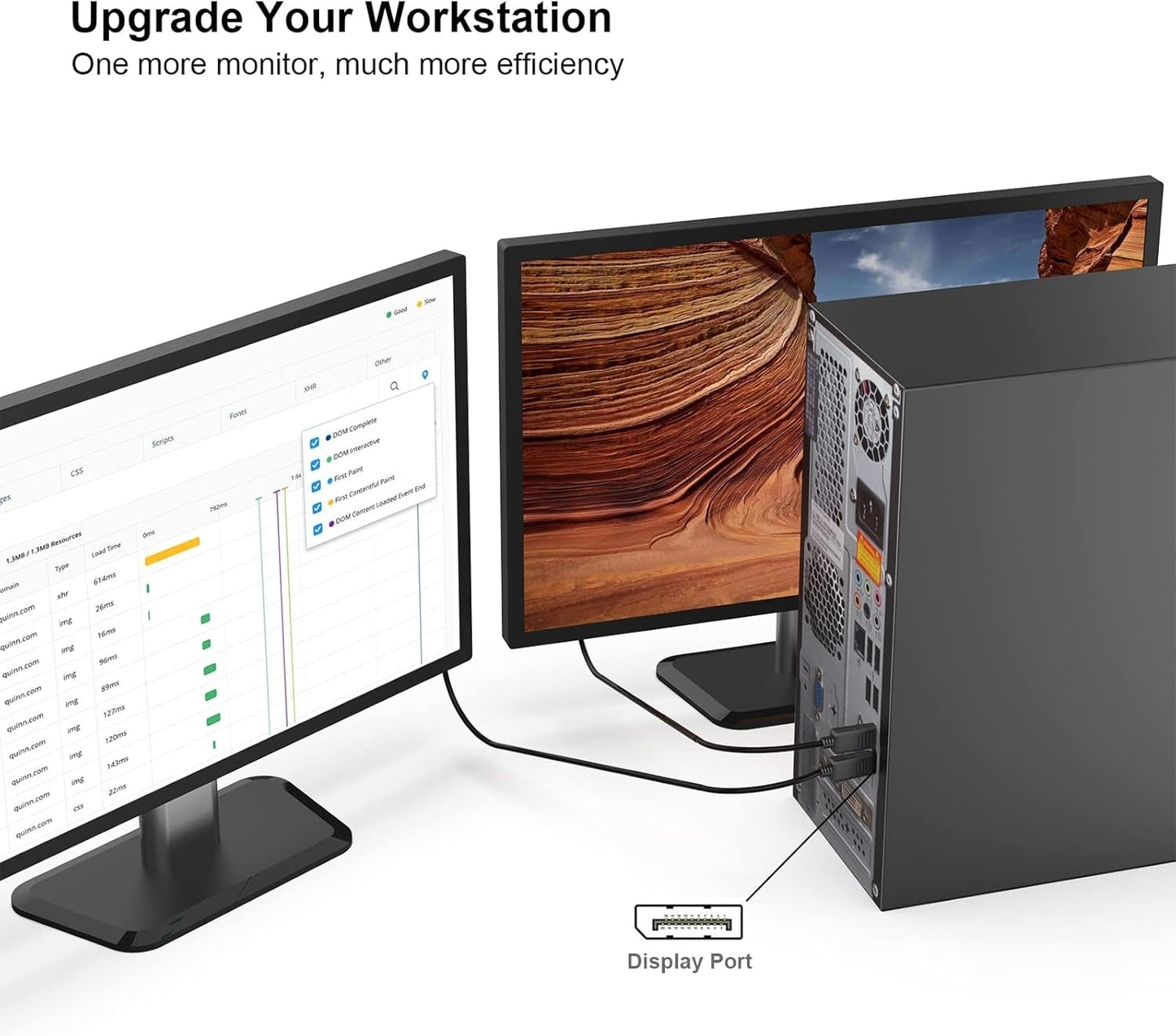 DisplayPort to DisplayPort 8K @ 60Hz Cable 1.8m